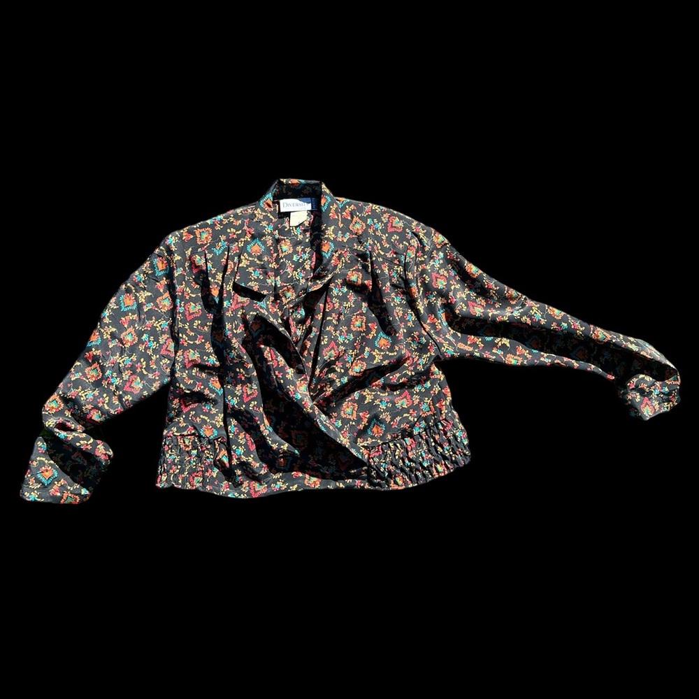 Vintage 80’s Floral Women's Blouse